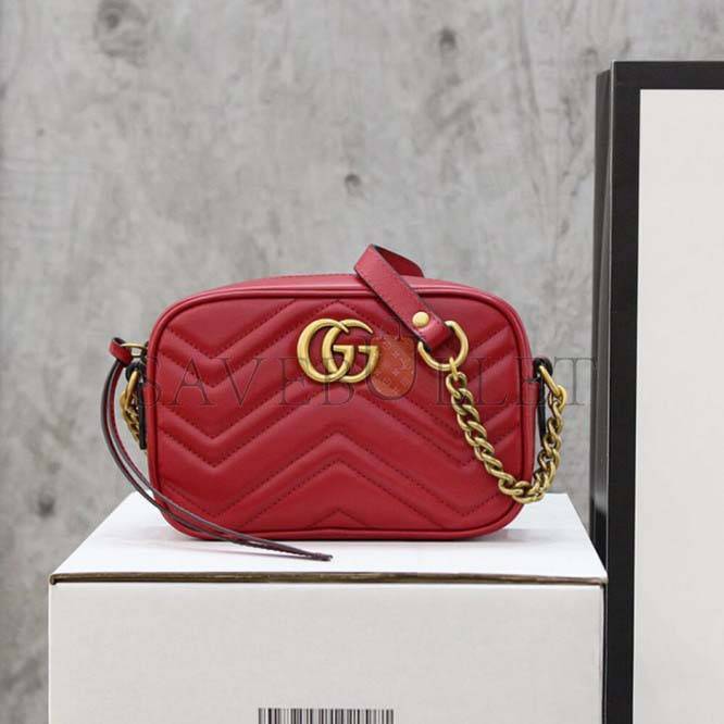 G*u*i marmont matelasse mini bag 448065 dtd1t 6433 172 (18*12*6cm)